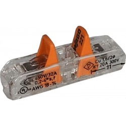 Wago 1 pôle sachet de 12