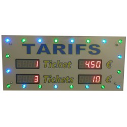 AFFICHEUR DE TARIF 2 LIGNES